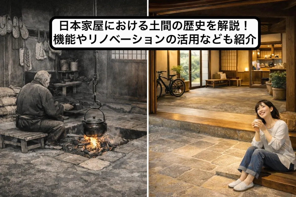 日本家屋における土間の歴史を解説!機能やリノベーションの活用なども紹介