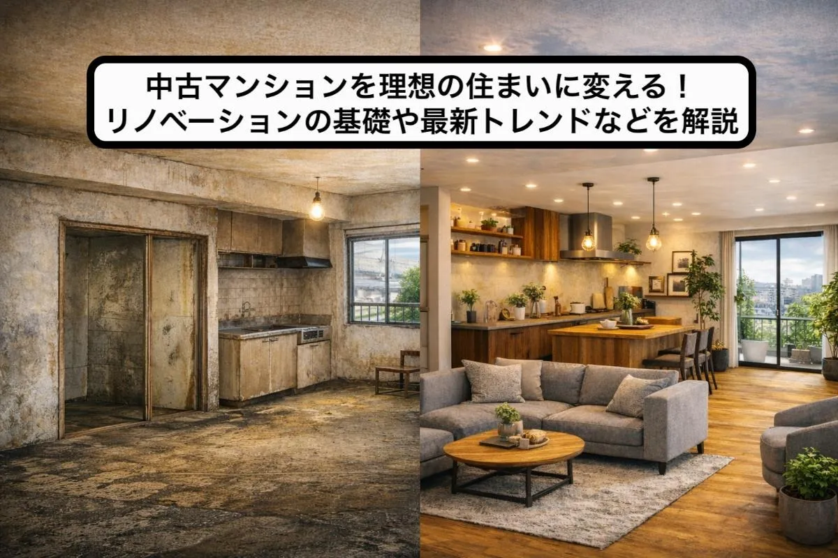 中古マンションを理想の住まいに変える!リノベーションの基礎や最新トレンドなどを解説